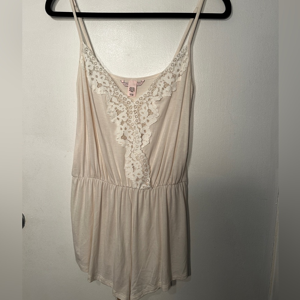 Victoria's Secret Cream Lace Chemise